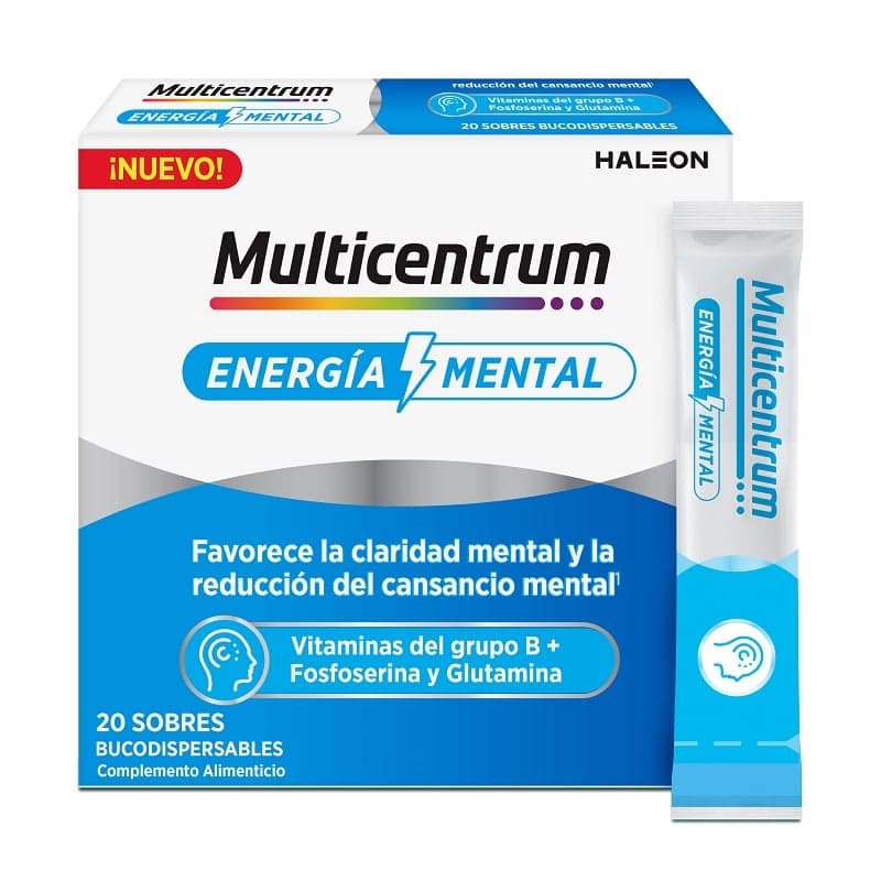 Multicentrum Energía Mental 20 sobres bucodispersables