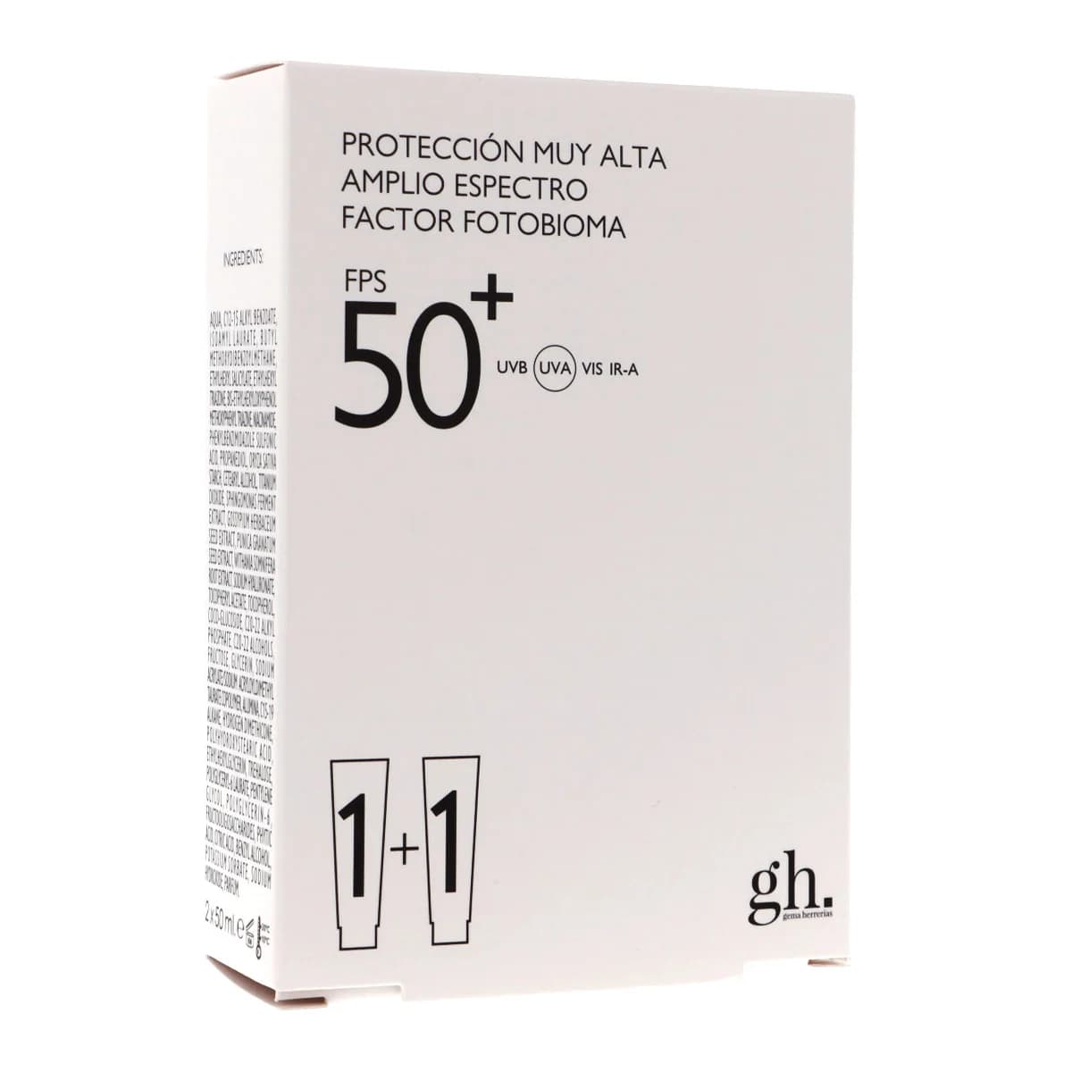 Gema Herrerias Fotoprotector Factor Fotobioma SPF50+ Duplo 2x50ml