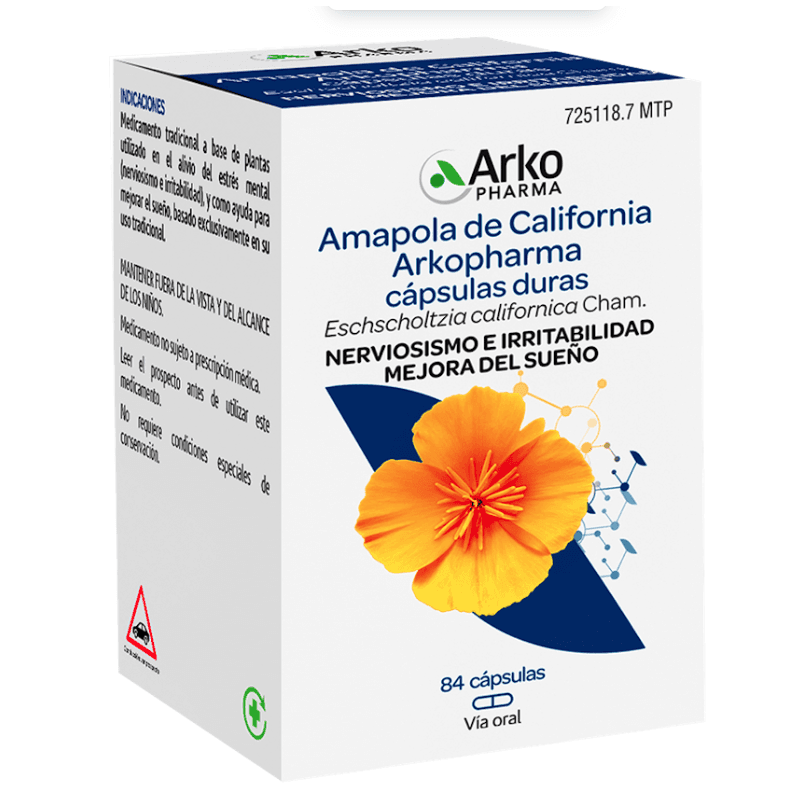 Arkopharma Amapola de California 300 mg 84 cápsulas