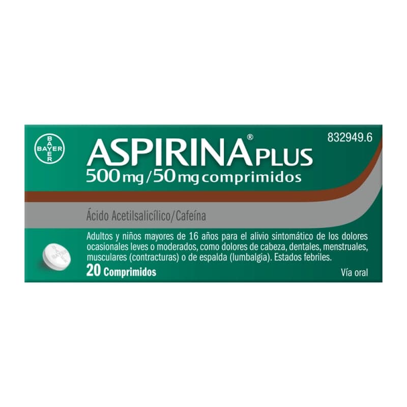 Bayer Aspirina Plus 500/50mg 20 comprimidos
