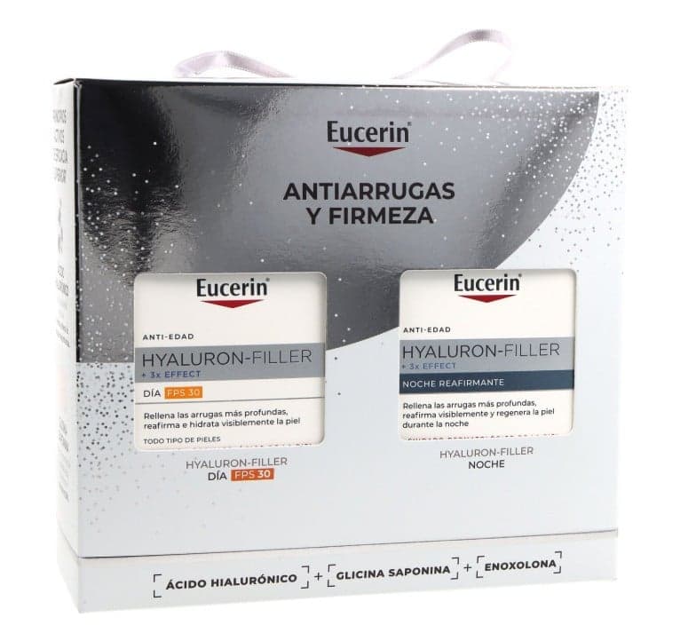 Eucerin Lote Hyaluron-Filler Estuche Crema de Día y Noche para Piel Seca